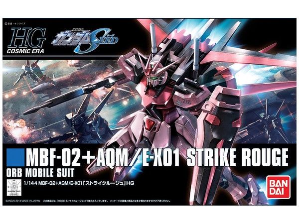 HGCE 1/144 #176 MBF-02+AQM/E-X01 Strike Rouge #5059167 by Bandai