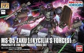 HG The Origin #18 1/144 MS-05 Zaku I (Kycilias Forces) #0219764 by Bandai