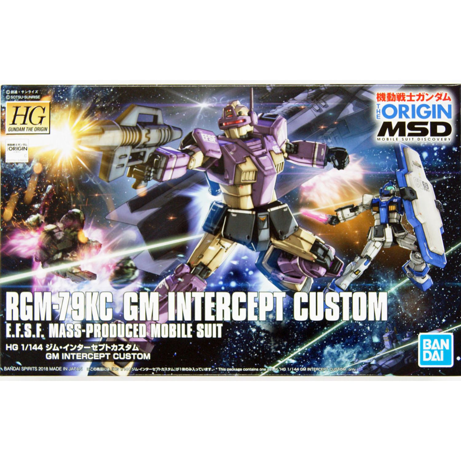 HG The Origin #23 1/144 RGM-79KC GM Intercept Custom #5055352 by Bandai