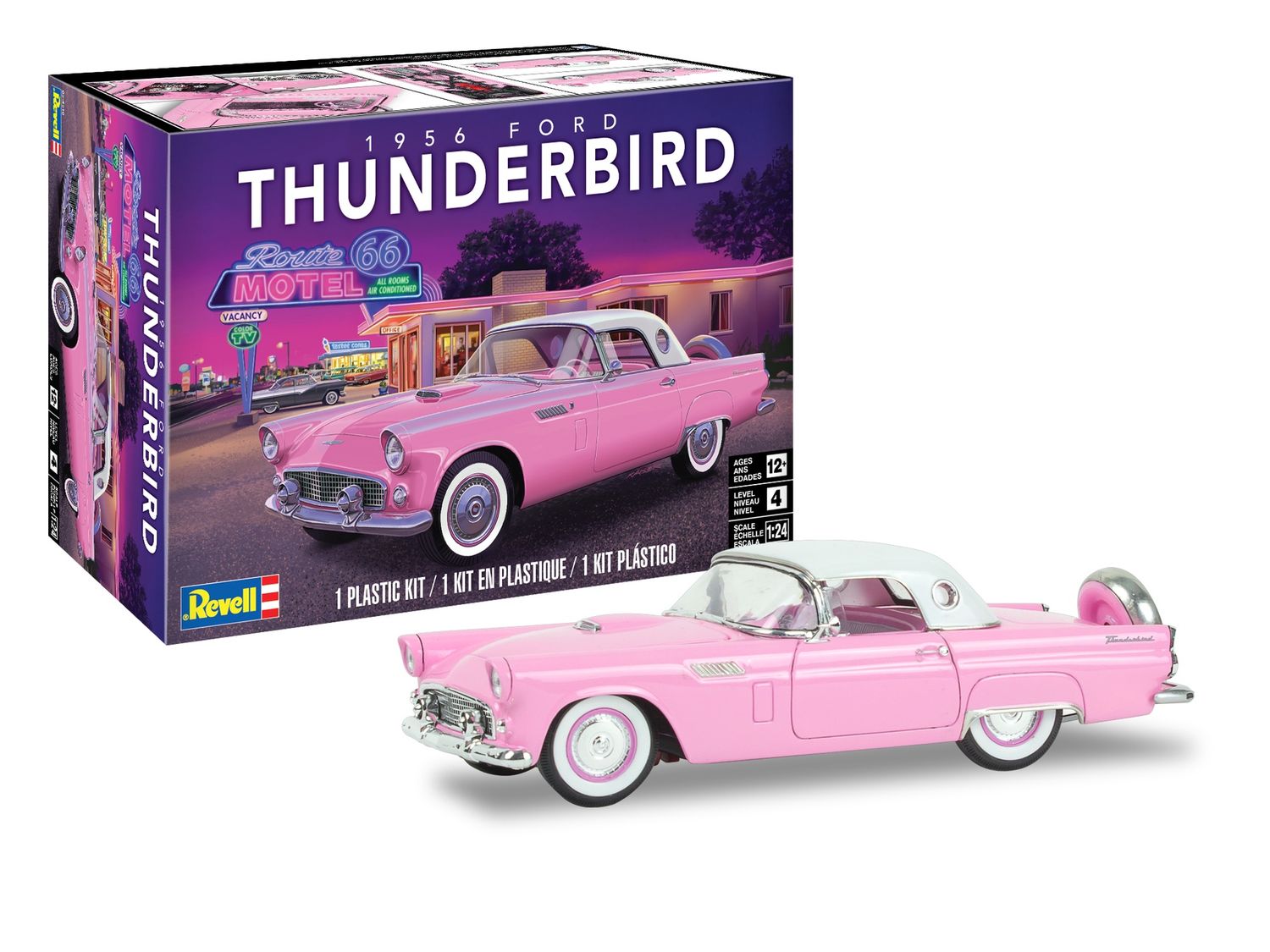 1956 Ford Thunderbird 1/25 Model Car Kit #4518 by Revell