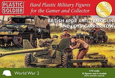 6 PDR &amp; Lloyd Carrier 1/72 #WW2G20004 by Plastic Soldier