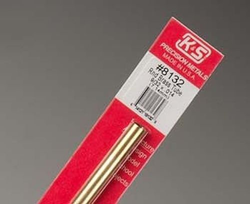 K&amp;S Round Brass Tube - 9/32" OD KSE8132