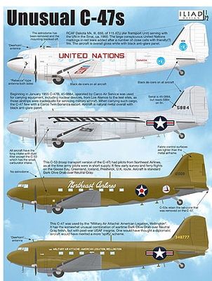 Unusual C-47 Decals 1/72 by Iliad Design