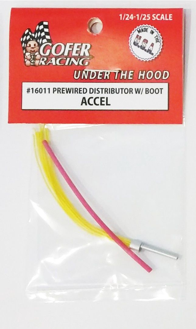 Prewired Distributor With Boot Accel 1/24 by Gofer Racing Prewired Distributor With Boot Accel 1/24 by Gofer Racing