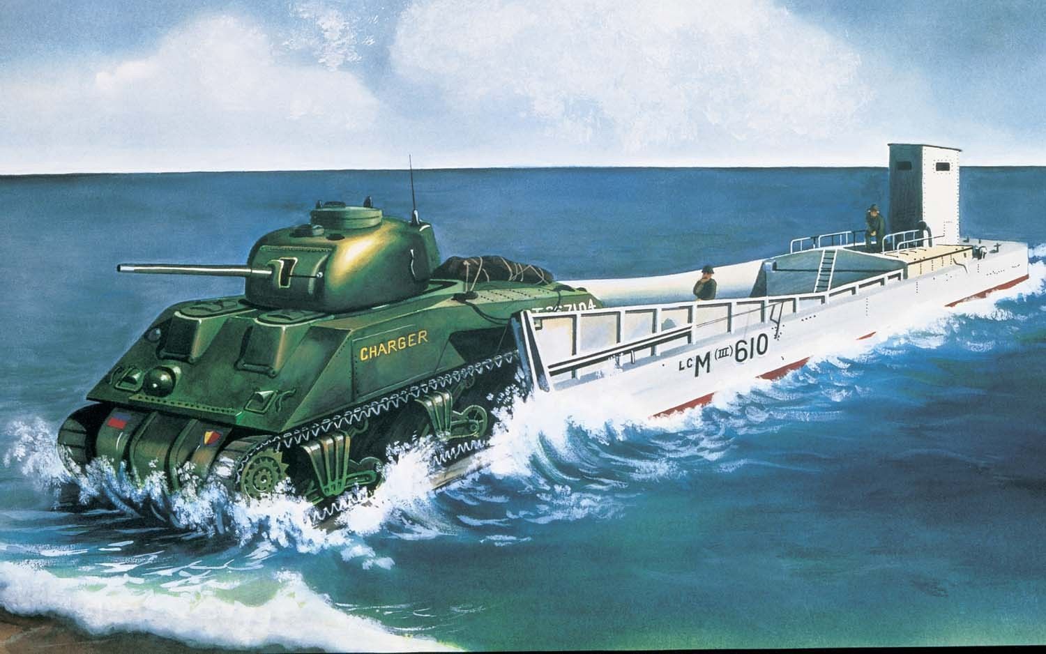 LCM3 and Sherman  1/76 #03301 by Airfix