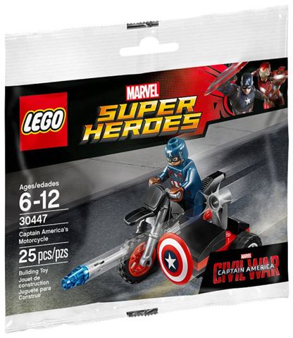 Lego Marvel Super Heroes: Captain America's Motorcycle 30447