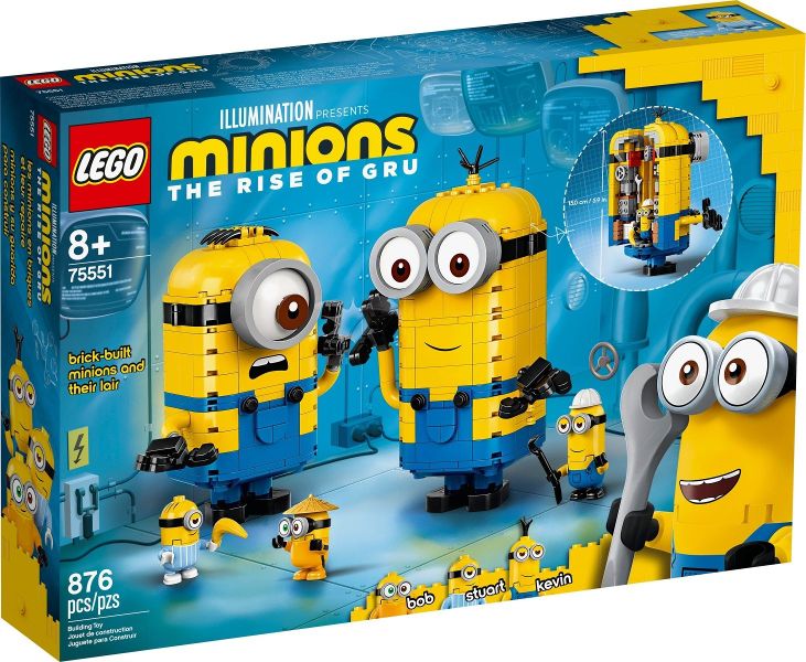 Lego Minions: Brick-built Minions and their Lair 75551