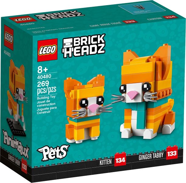 Lego Brickheadz: Kitten and Ginger Tabby 40480