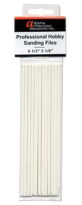 Alpha Abrasives Hobby File Fine 1/8"X6 1/2" ALP307