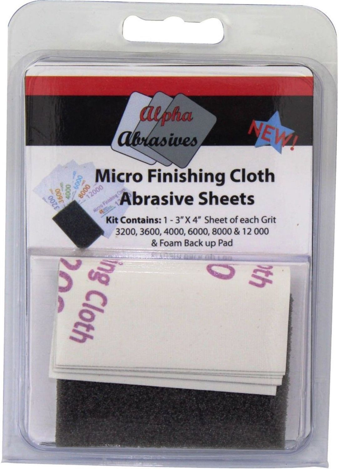 Alpha Abrasives Micro Finishing Cloth Abrasive Sheets ALP2050
