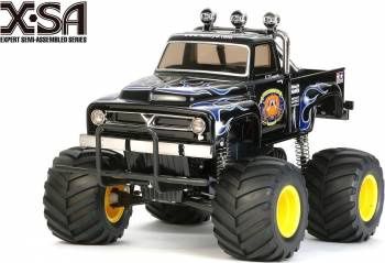 Tamiya 1/12 2WD Electric Monster Truck Rolling Chassis Kit X-SA Midnight Pumpkin - TAM46705