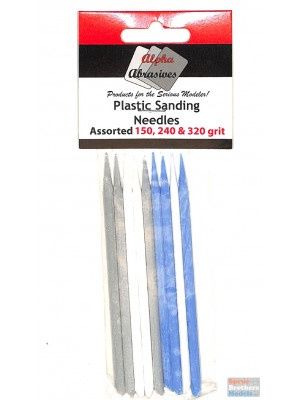 Alpha Abrasives Plastic Sanding Needles (9pcs) Assorted ALP404