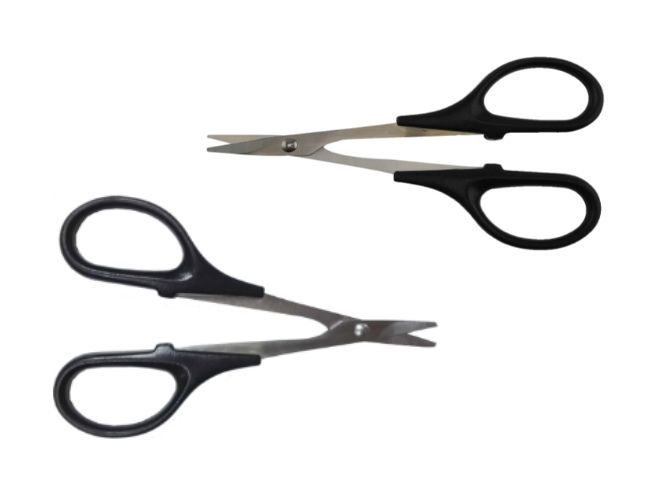 Hobby Details HSS Curved and Straight Scissor for RC Body (2) HDTT11074