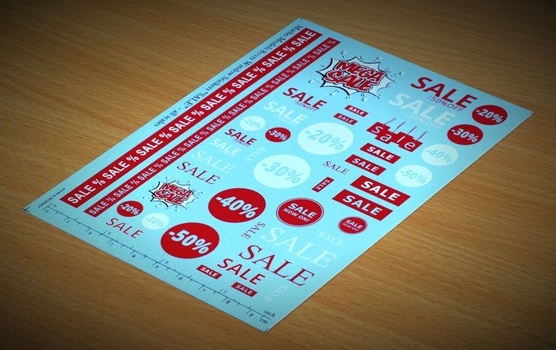 Matho Models Window Stickers "SALE" MAT-80011