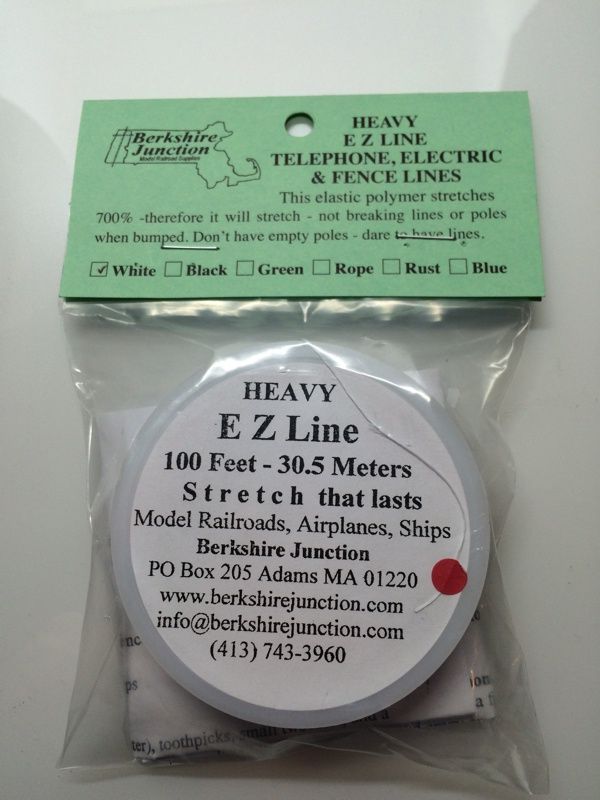 Berkshire Junction EZ Line Heavy White Model Railroads/Airplanes, 100 Feet