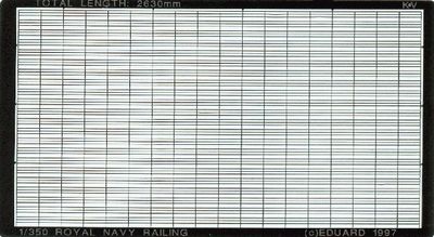 Eduard Royal Navy Ship Railings 1/350 #99007