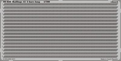 Eduard Ship Railings 45' 2 Bars Long (D) 1/700 #99028