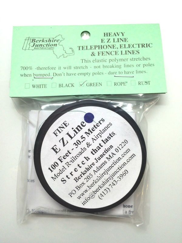 Berkshire Junction EZ Line Fine Green Model Railroads/Airplanes, 100 Feet