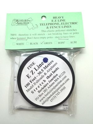 Berkshire Junction EZ Line Fine Green Model Railroads/Airplanes, 100 Feet