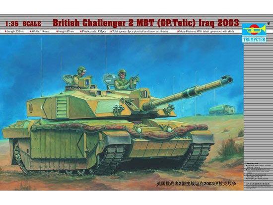 British Challenger II MBT Basra 2003 Telic 1/35 #00323 by Trumpeter