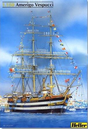 Amerigo Vespucci Sailing Ship 1/150 #80807 by Heller