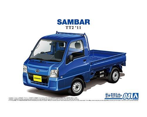 2011 Sambar TT2 Truck WR Blue 1/24 Model Car Kit #58282 by Aoshima