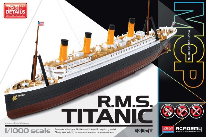 RMS Titanic 1/1000 Model Ship Kit #14217 by Academy