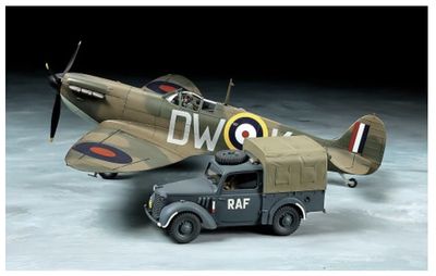 Spitfire Mk.I &amp; Light Utility Car 10HP 1/48 #25211 by Tamiya