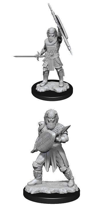 D&amp;D Unpainted Mini - Human Fighter 90144