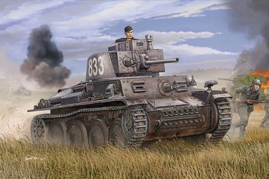 German PzKpfw 38(t) Ausf.E/F 1/35 #01577 by Trumpter