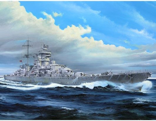 German Cruiser Prinz Eugen 1945 1/350 Model Ship Kit #5313 by Trumpeter