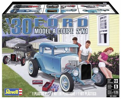 1930 Ford Model A Coupe 1/25 Model Car Kit #4464 by Revell