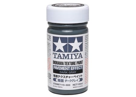 Tamiya Diorama Texture Paint 100mL Pavement Effect Dark Gray #87115