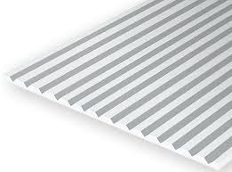 Evergreen #2025 Styrene Siding: 0.020" V-Groove 0.040" (1.0mm) Spacing 12" x 24"