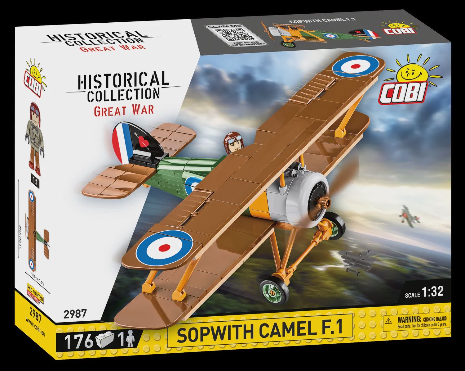 Cobi Historical Collection Great War: 2987 Sopwith. F.1 Camel 1 176 PCS