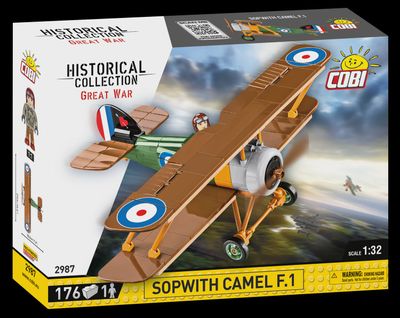 Cobi Historical Collection Great War: 2987 Sopwith. F.1 Camel 1 176 PCS