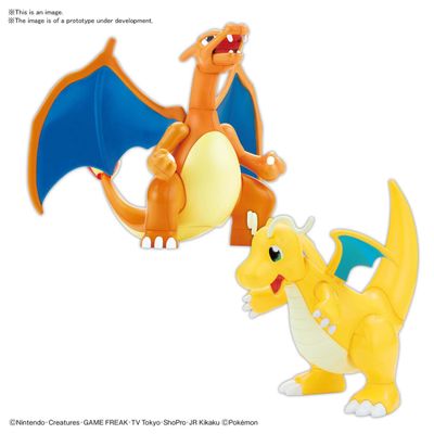 Charizard &amp; Dragonite #43 Pokemon Model #5060857 by Bandai