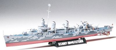 DD445 Fletcher US Navy Destroyer 1/350 Model Ship Kit #78012 by Tamiya