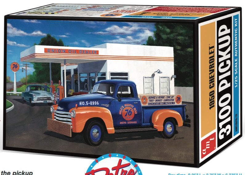 1950 Chevrolet Pickup 1/25 Model Truck Kit #1076 by AMT