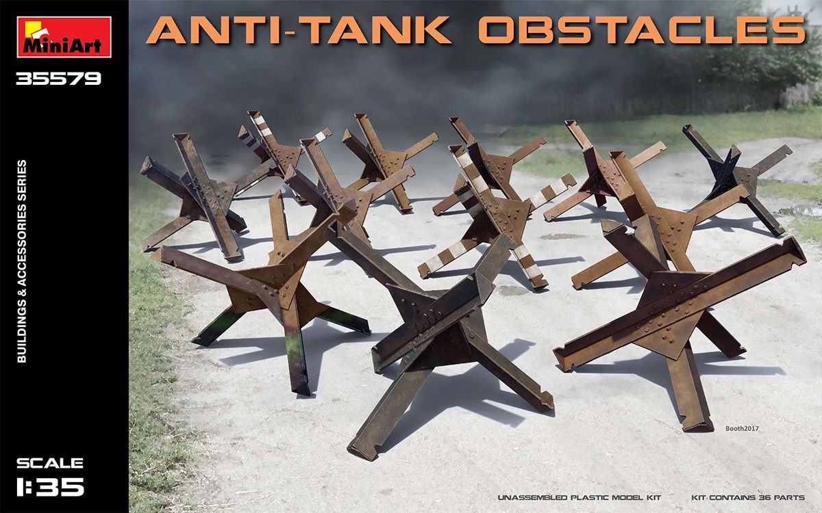 Anti-Tank Obstacles #35575 1/35 Detail Kit by MiniArt