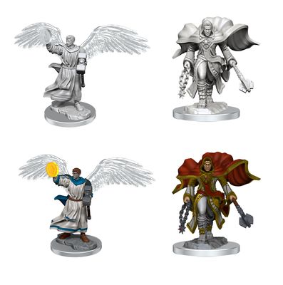 D&amp;D Unpainted Mini -  Aasimar Cleric Male 90408