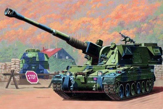 British 155mm AS-90 Howitzer 1/35 #00324 by Trumpeter