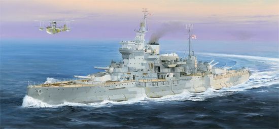 HMS Warspite 1/350 Model Ship Kit #5325 by Trumpeter