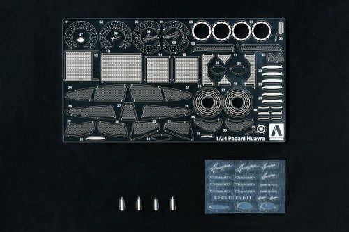 The Tuned Parts Series - Light Bar Patrol Car Parts C 1/24 Model Car Kit #58077 by Aoshima