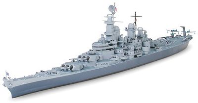BB-63 Missouri US Navy Battleship 1/700 Model Ship Kit #31613 by Tamiya