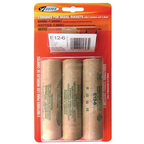 Estes Rockets E12-6 (3 ea) - EST1693