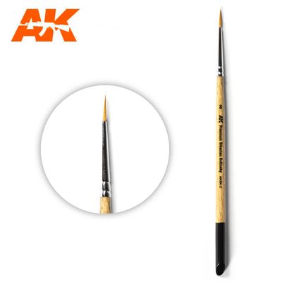 AK Interactive Premium Siberian Kolinsky Brush 2 #AK-AKSK-2