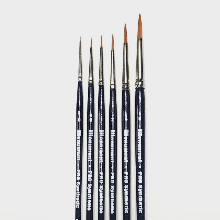 Monument Hobbies Brush Set - PRO Synthetic