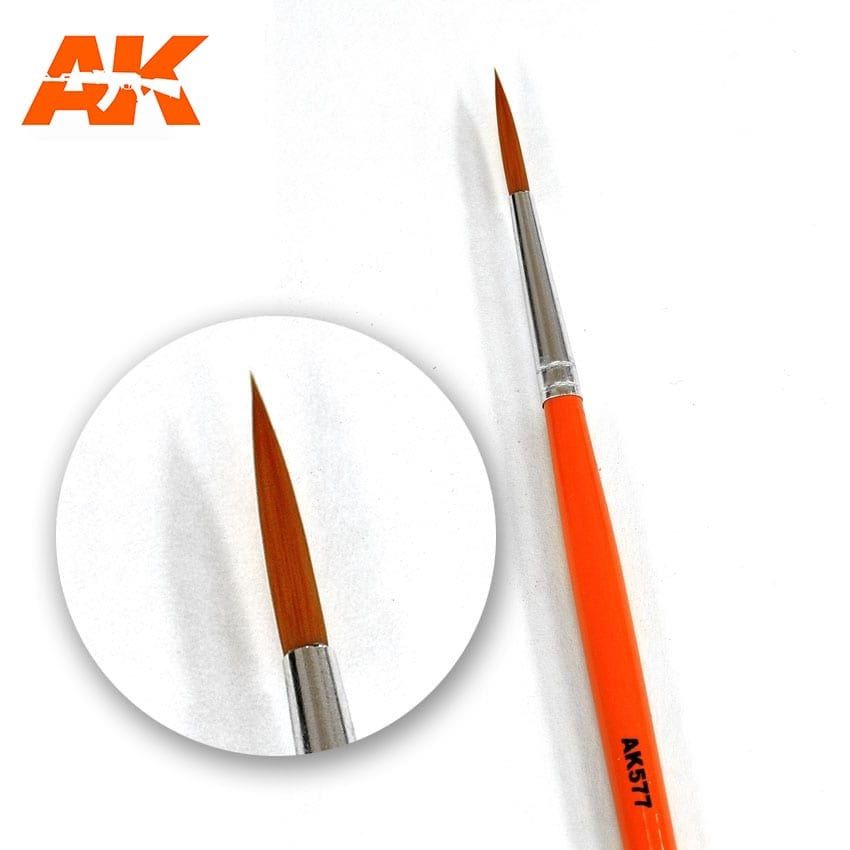 AK Interactive Fine Long Weathering Brush #AK-577
