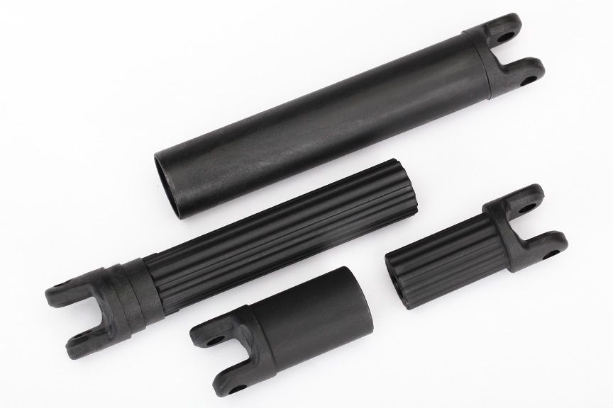 TRA8655 Half shafts, center (internal splined (2)/ external splined (2)) (plastic parts only)